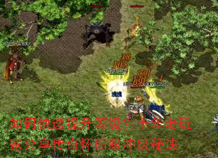 如何快速提升等级?十年老玩家分享传奇怀旧服冲级秘诀 如何快速提升等级?十年老玩家分享传奇怀旧服冲级秘诀