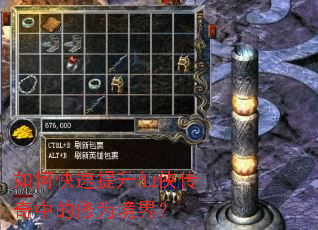如何快速提升仙侠传奇中的修为境界? 如何快速提升仙侠传奇中的修为境界?