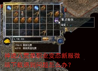 神迹八荒单职业变态新服微端下载遇到问题怎么办? 神迹八荒单职业变态新服微端下载遇到问题怎么办?
