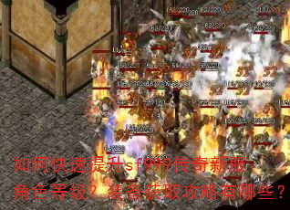 如何快速提升sf999传奇新服角色等级?装备获取攻略有哪些? 如何快速提升sf999传奇新服角色等级?装备获取攻略有哪些?