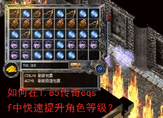 如何在1.85传奇cqsf中快速提升角色等级? 如何在1.85传奇cqsf中快速提升角色等级?