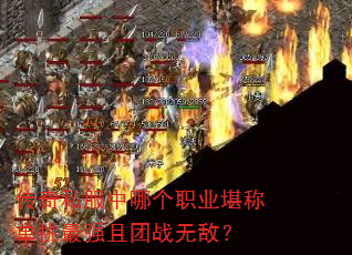 传奇私服中哪个职业堪称单挑最强且团战无敌? 传奇私服中哪个职业堪称单挑最强且团战无敌?