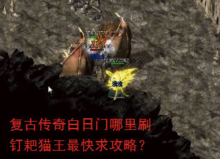 复古传奇白日门哪里刷钉耙猫王最快求攻略? 复古传奇白日门哪里刷钉耙猫王最快求攻略?
