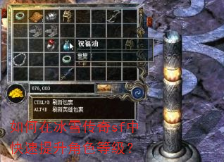 如何在冰雪传奇sf中快速提升角色等级? 如何在冰雪传奇sf中快速提升角色等级?